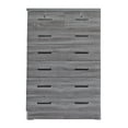 thumbnail image 3 of Home Furniture Cindy 7 Drawer Chest Wooden Dresser with Lock - Gray, 3 of 7
