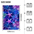 thumbnail image 2 of FORMRS 1-Subject Spiral Notebook 8" x 5" College Ruled 60 Refillable Sheet A5 Hard Cover, 2 Pack, Neon Pink Starfish, 2 of 7