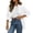 White, variant on Daiosportswear Blazers for Women Business Casual Button Down Suit Solid Long Sleeve Jackets White