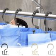 thumbnail image 1 of Viflosae Shower Curtain Hooks Rings Bathroom Accessories 12 Pack Iron Shower Curtain Rings Rust Easy Sliding Set for Bathroom Shower Rods Installation Home Use, 1 of 7