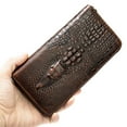 thumbnail image 4 of TITAKING Men's Long Genuine Leather Crocodile Pattern Wallet, Business Clutch, Multi-Card Organizer, 4 of 5