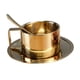 thumbnail image 1 of Tazas de café Isotérmicas Sunnimix con Plato y Cuchara de Acero inoxidable 200ml dorado, 1 of 8