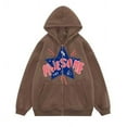 thumbnail image 1 of CNKOO Femmes Zip up Sweat-Shirt à Capuche Imprimé Star de la Mode avec Poches, 1 of 2