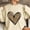 Beige, variant on Valentines Day Sweatshirts For Women Crewneck Sweatshirt Casual Dressy Long Sleeve Lightweight Heart Print Graphic Tops Loose Pullover (Beige,XL)