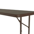 thumbnail image 5 of Correll Deluxe High Pressure Top Folding Table, 24x60", RECTANGULAR, WALNUT, BROWN, 5 of 10
