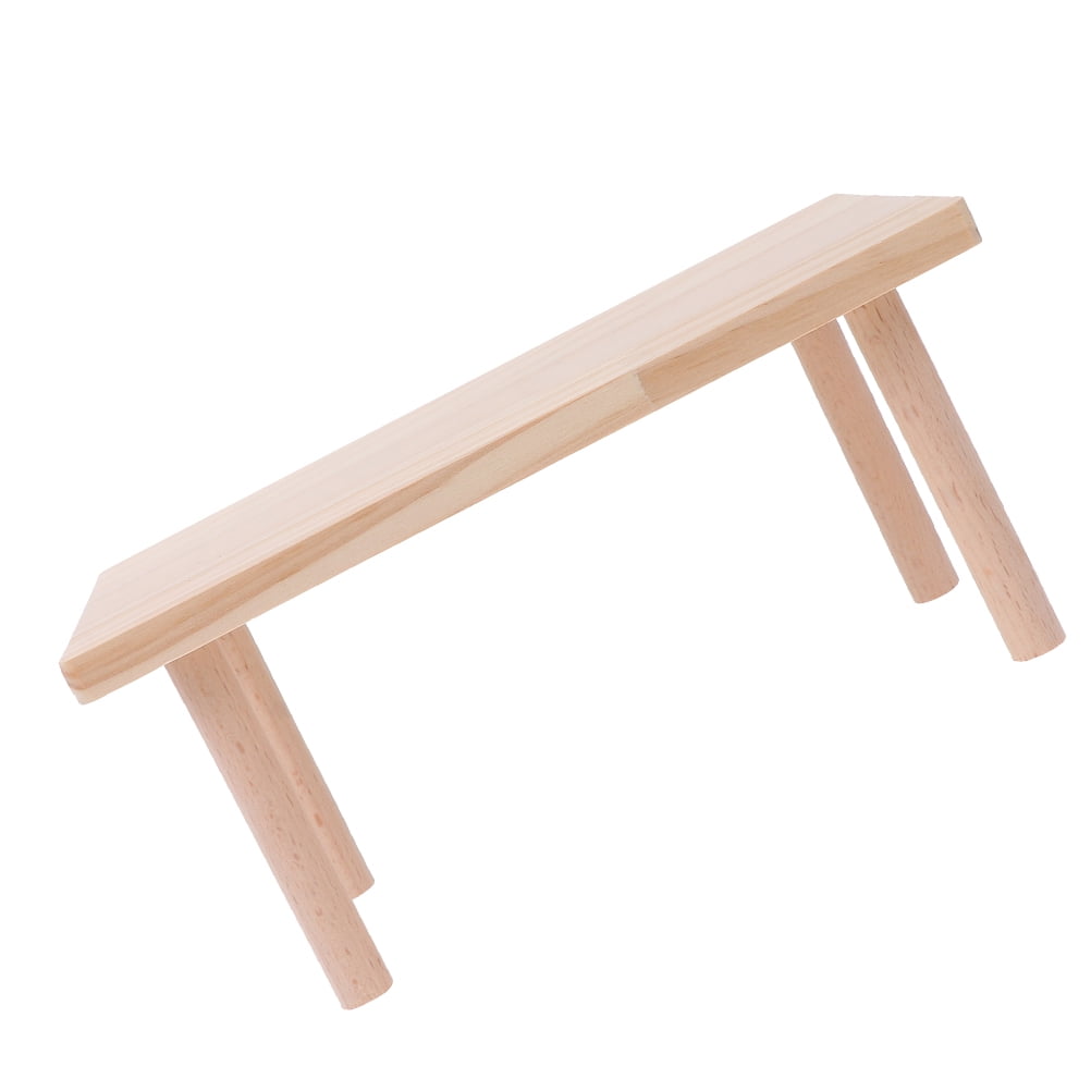 FENGGUIQU Beige Solid Wood Hamster Platform for Cage Accessory and Climbing Space