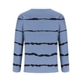 thumbnail image 3 of ZCFZJW Mens Henley Shirts Striped Color Block Print Long Sleeve Button Neckline Graphic T-Shirts Loose Lightweight Comfy Pullover Sweatshirt Tops Blue XXL, 3 of 4