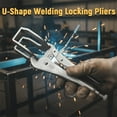 thumbnail image 1 of Rewenti U-Shape Welding Locking Pliers Pipe Alignment Pliers Welding Pliers With Strong, 1 of 9