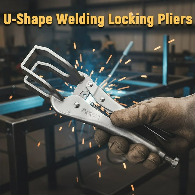 Rewenti U-Shape Welding Locking Pliers Pipe Alignment Pliers Welding Pliers With Strong