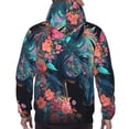 thumbnail image 7 of Salouo Colorful Floral Patterned Horse Pattern Men's Fall Hoodie Sweatshirt,Sport Hoodie with Pockets for Men Pullover Casual Hooded Sweatshirt-X-Large, 7 of 7