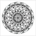 thumbnail image 2 of Art Licensing Studio 26x26 White Modern Wood Framed Museum Art Print Titled - Aerial Swirl Circle, 2 of 4