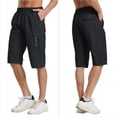 thumbnail image 4 of Capri Long Elastic Cargo ShortsSummer Pants For Men Large Size Workwear Style Straight-cut Loose And Casual Shorts, 4 of 5
