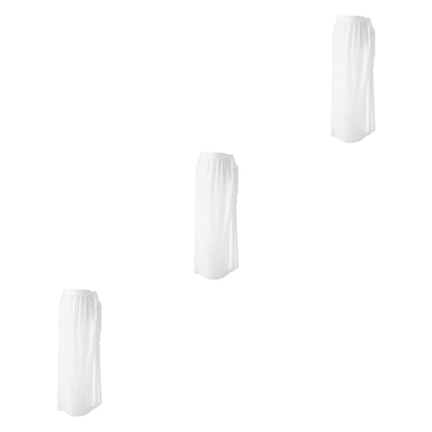 Sonducket de gasa para mujer, faldas para cubrirse, traje de baño, vacaciones, verano, playa, abrigo, ropa cómoda, ropa de playa blanca Blanco 3piezas Sonducket CBP218313