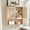 Natural Oak, variant on Leyaoyao Bathroom Cabinet Wall Mounted, Wood Adult Hanging Cabinet, Wall Cabinets with Doors and Shelves over The Toilet for Laundry Room, Tea Brown