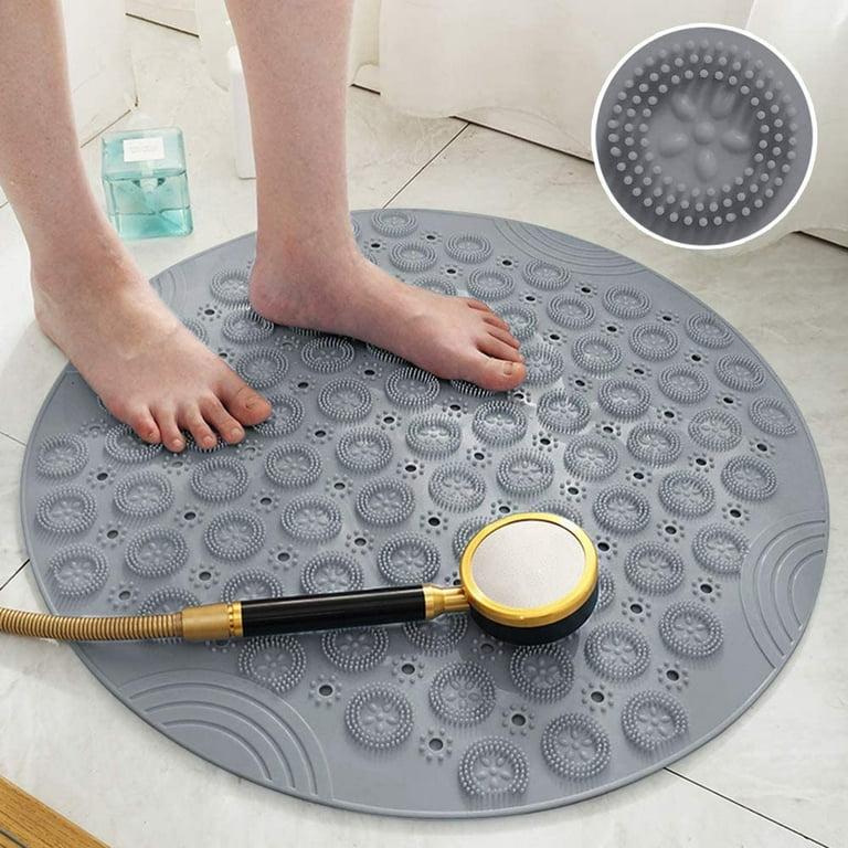 Nonslip Bath Mat With Suction Cups White 100x40cm40x16in Extra Long