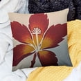 thumbnail image 2 of BANET Hibiscus Flowers Throw Pillow Covers - Pillow Cases Tropical Plants Cushion Cover Pillowcases for Couch Bed Sofa White, 2 of 5