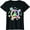 Black, variant on Women Tops Tie-Dye Peace Sign Cute Love Colorful Tye Dye Hippie Flowers Casual T-Shirt