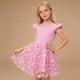 thumbnail image 5 of Vestido de Fiesta de Navidad para Niñas Vestido de Princesa Lindo Vestido de Manga Corta para Navidad Vestido de Bebé Niña Fiesta Informal O Sesión Fotográfica, 5 of 6