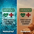 thumbnail image 6 of (2 Pack) First Aid Kit AED With Symbol OSHA Emergency Sign 10 Inch X 14 Inch Indoor / Outdoor Rust-Free Aluminum Metal Signs for Workplace, Workshop, and Construction Site, Made in the, 6 of 8