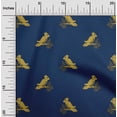 thumbnail image 1 of oneOone Organic Cotton Poplin Twill Fabric Bird Block Printed Craft Fabric BTY 42 Inch Wide, 1 of 4