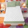 thumbnail image 4 of Erosebridal Geometric Lines Pattern Zipper Queen Comforter Set with Fitted Sheet and 2 Pillowcases,Minimalist Striped Zipper Bedding Set,Reversible,4-Piece, 4 of 7