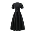 thumbnail image 5 of Dresses for Girls Big Dresses Ruffled Classical Puff Sleeve Empire Waist Dress Gown Princess Dress Size 16 Y-18 Y, 5 of 5