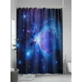 thumbnail image 5 of Fsddascl Starry Sky Shower Curtain Set - 72" x 78" Washable Bathtub Curtain with 12 Hooks, Modern Minimalism Night Star Scenery Art Waterproof Fabric Stall Shower Curtains for Bathroom/Bathtub, 5 of 6