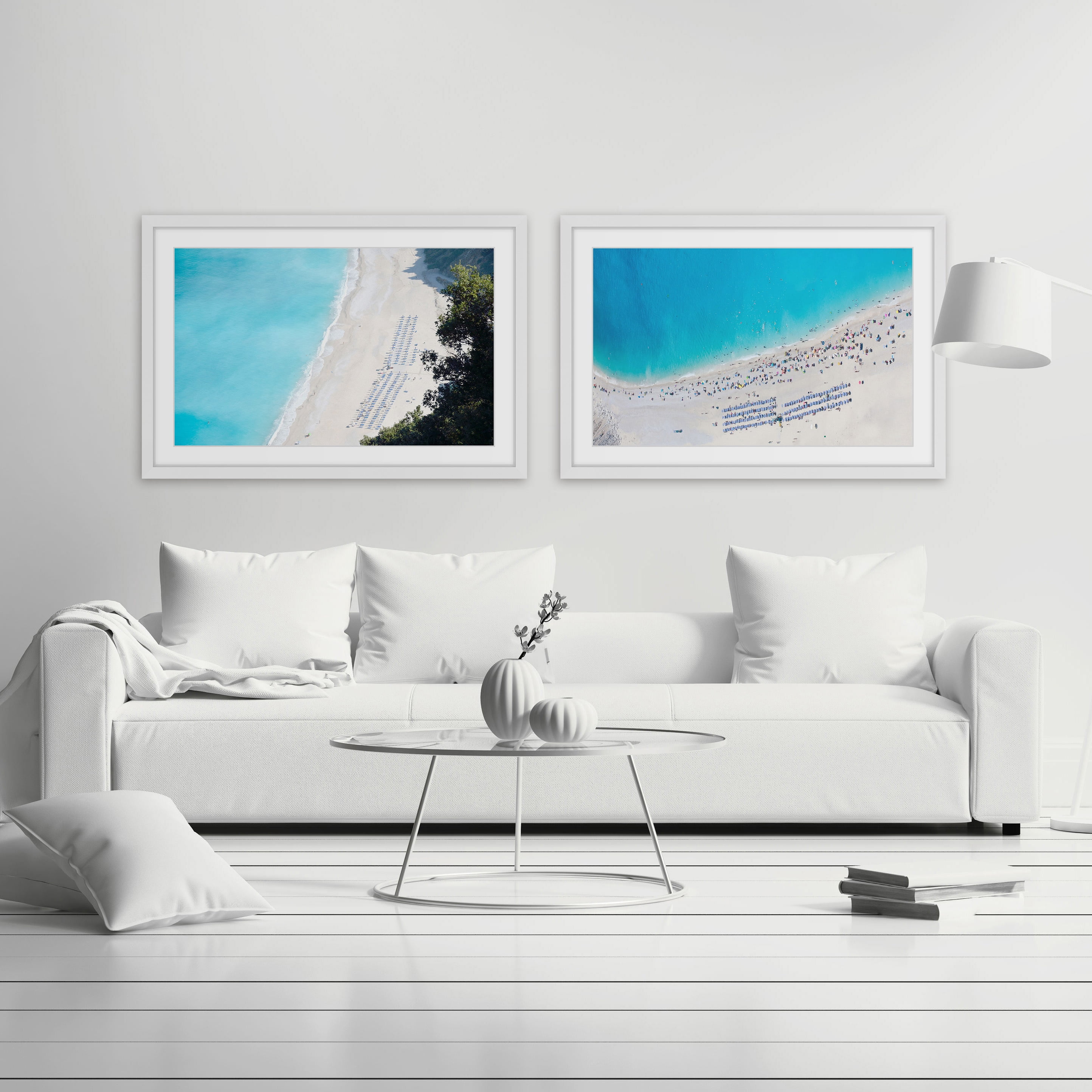 Marmont Hill Inc Blue Water Diptych - Multi