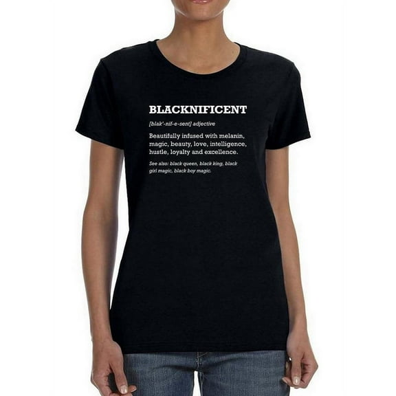 Blacknificent T-Shirt Women -Smartprints Designs, Female Large