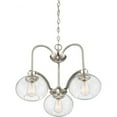 thumbnail image 4 of Chandelier 3 Light Steel-Brushed Nickel Finish Bailey Street Home 71-Bel-2242941, 4 of 6