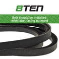 thumbnail image 3 of 8TEN Raw Edge Drive Belt for Exmark 1-603576 Turf Ranger Tracer Hydro 810-CBL2638T, 3 of 4
