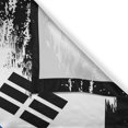 thumbnail image 3 of Ambesonne Korean Flag Kitchen Curtains, Country Representation, 55"x45", Khaki Caramel, 3 of 3