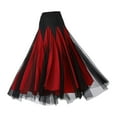 thumbnail image 4 of yuksok Women Ballroom Dance Skirt Skirt for Latin Samba Stage Performance Red M, 4 of 9