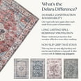 thumbnail image 5 of Delara 5'x7' Machine Washable Area Rug, Soft & Durable, Non-Slip, Stain Resistant, Persian Sunset, for Bedroom, Living & Dining Room, 5 of 8