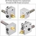 thumbnail image 1 of 3D Printer Nozzle Brass Extrude ; mini extrude Head Mini Portable Brass Nozzle Firm Printer Thread, 0.2mm/1.75mm, 1 of 9