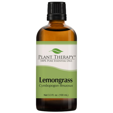 Plant Therapy Lemongrass Essential Oil | 100% Pure, Undiluted, Natural Aromatherapy, Therapeutic Grade | 100 mL (3.3