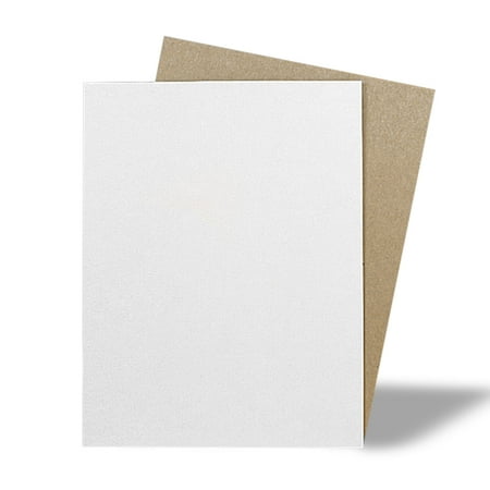 White Cardboard Sheet 8 1/2" X 11" - .022 Thick | Quantity: 480 by