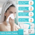 thumbnail image 3 of Toalla facial desechable CHNLML 100% algodón, 20 x 20 cm (100 unidades), 3 of 6