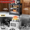 thumbnail image 4 of 2 Tier Easy Install Entryway Above Cabinet Shelf, Heavy Gauge Steel with 2" Thick Deck & Double Uprights, Adjustable Shelf Height, 1100 Capacity, Versatile Storage for Any Room（20W*14D*22H）, 4 of 9