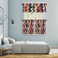 thumbnail image 5 of Modern Moire Kitchen Curtains Sets for Windows 24 Inch Length, Minimalist Contemporary Vintage Rod Pocket Window Treatments Tier Curtains and Valances Set for Bedroom/Bathroom, 5 of 8