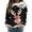 Black, variant on Fiaer Crew Neck Sweatshirts Women Christmas Deer Snowflake Graphic Tees Funny Xmas Plus Size Baggy Trendy Long Sleeve Tops Red XL
