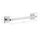 thumbnail image 2 of DELTA FAUCET Seguridad en el baño: Barra de agarre ADA decorativa moderna angular de 18" 41918 Cromo pulido, 2 of 5