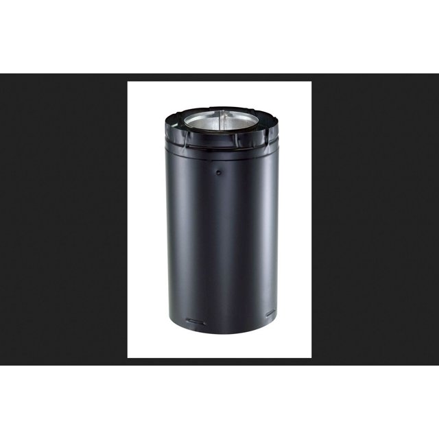 Tubo de ventilación DuraVent Twist Lock Direct de 9 pulgadas, negro