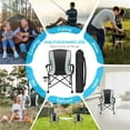 thumbnail image 6 of 2 Pack Oversized Folding Camping Chair for Adults，Supports 450 lbs Camping Chairs，Heavy Duty Lawn Chair with Side Pockets，Outdoor Camping, Beach, Fishing, Picnic,Hiking Foldable Camping Chair, 6 of 6