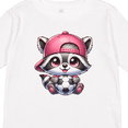 thumbnail image 4 of Inktastic Soccer Raccoon Girls Long Sleeve Toddler T-Shirt, 4 of 5