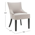 thumbnail image 6 of SAFAVIEH Lotus 19''H KD Side Chair Set of 2 Flat Black Nail Head Taupe Linen, 6 of 7