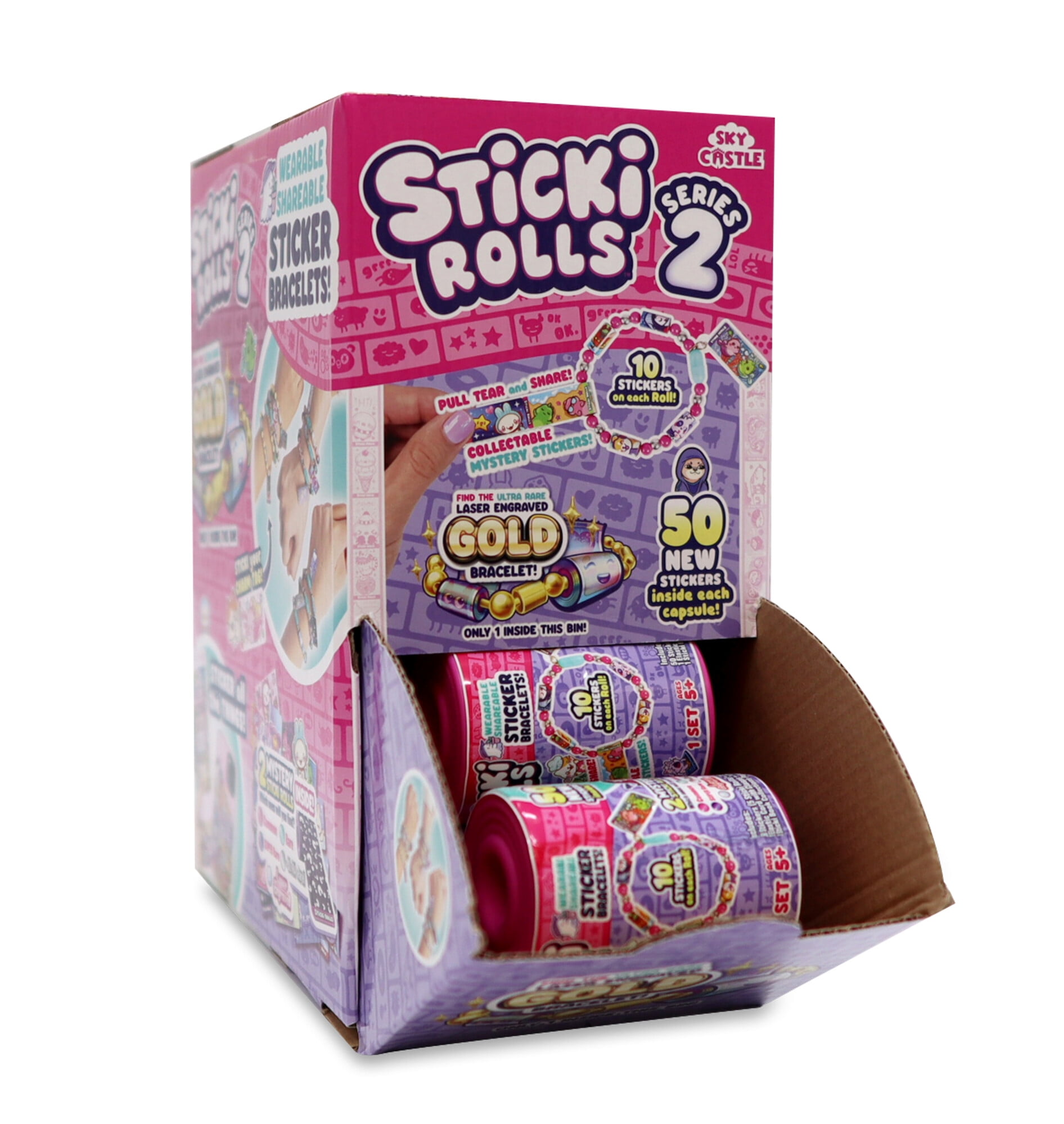 Sticki Rolls, bracelets autocollants - Capsule-surprise Série 2