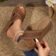 thumbnail image 1 of WILLBEST Sandalias Cómodas De Verano De Talla Grande Para Mujer Con Costuras, Suelas Gruesas Y Huecas., 1 of 9