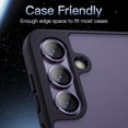 thumbnail image 7 of JETech Camera Lens Protector for Samsung Galaxy S24+ / S24 Plus, 9H Tempered Glass Metal Individual Ring Cover, Easy Installation Tray, HD Clear, 1 Set (Cobalt Violet), 7 of 7
