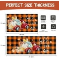 thumbnail image 5 of Fall Kitchen Rugs Set of 2,Buffalo Plaid Pumpkin Truck Thanksgiving Floor Mats and Rugs Non Skid Washable for Kitchen Home Decor,Fall Farmhouse Decorations and Accessories (17"x47"+17"x30"), 5 of 6